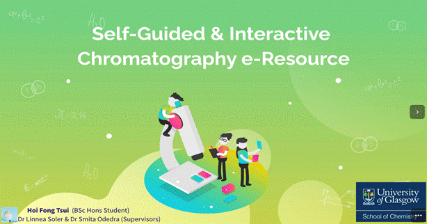 HFT’s e-resource for chromatography showing screenshot of Landing Page.