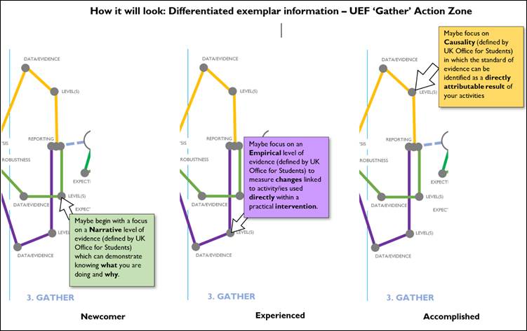 Figure 2: Visible information when activity/issue point is clicked in the Universal Evaluation Framework.